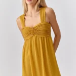 LADELLA ROSE APPLIQUE CHIFFON MINI DRESS