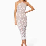 Elodie Midi Cocktail Dress in White