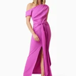 Kenna Cocktail Midi Dress In Purple