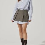 Allister Mixed Media Mini Dress