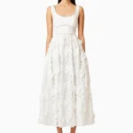 Daffodil Lace Midi Dress In White