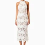 Daffodil Halter Lace Cocktail