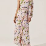 Sandersonia Floral One Shoulder Dress