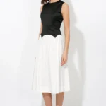 CHAPELL FLARED SKIRT MIDI DRESS