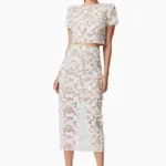 Vonni Sequin Set in White