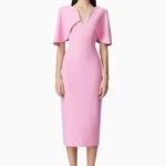 Gia Cape Midi Dress