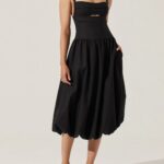 Jevi Sleeveless Bubble Midi Dress