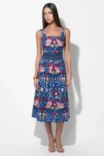 KAILI EMBROIDERED MIDI DRESS - Image 2