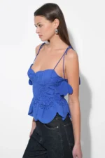 BRUNA SCALLOPED CROCHET EMBROIDERED TOP - Image 2