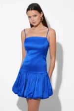 PALOMA STRAPLESS BUBBLE DRESS WITH ADJUSTABLE STRAP
