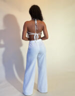 Little flower white pants set - Image 3