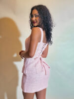 Tweed rose corset skirt set - Image 2