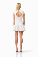 Fiona Mini Dress in White - Image 4
