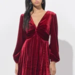 AMAREE PLEATED MINI DRESS