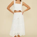 CAROLINE EYELET SKIRT SET