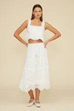 CAROLINE EYELET SKIRT SET