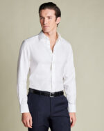 Non-Iron Twill Shirt - White - Image 5