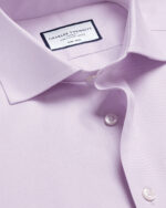 Cutaway Collar Non-Iron Twill Shirt - Lilac Purple - Image 2