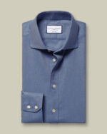 Non-Iron Twill Shirt - Indigo Blue - Image 3