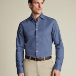 Non-Iron Twill Shirt - Indigo Blue