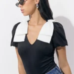 KASSIDY BOW KNIT BODYSUIT