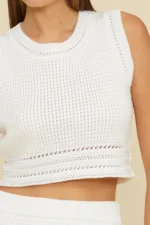 MARELLA CROCHET TOP AND SKIRT SET - Image 2