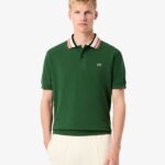 Men's Made In France Classic Fit Stripe Collar Polo