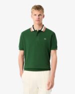Men's Made In France Classic Fit Stripe Collar Polo