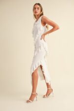 Mya Asymmetrical Ruffle dress - Image 3