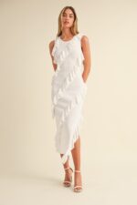 Mya Asymmetrical Ruffle dress