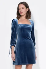 WINNI VELVET MINI DRESS