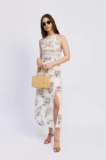 Alaia Linen Maxi Dress - Image 3