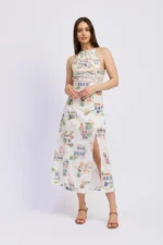 Alaia Linen Maxi Dress