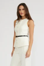 ANNA BELTED VEST AND PANT SET - Image 3