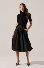 Caerlion Contrast Knit Midi Dress - Image 4