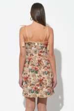 CINDY TAPESTRY MINI SCALLOPED DRESS - Image 2