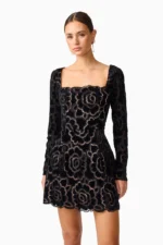 Eris Long Sleeve Mini Dress - Image 3