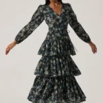 Franchesca Tiered Ruffle Midi Dress