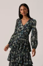Franchesca Tiered Ruffle Midi Dress - Image 3
