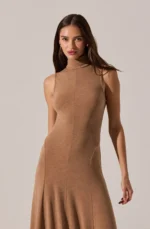 Haylie Sleeveless Turtleneck Sweater Dress - Image 3