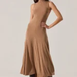 Haylie Sleeveless Turtleneck Sweater Dress