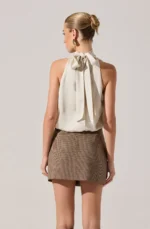 Joleisa Satin High Neck Top - Image 2