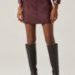 Laudine Faux Suede Mini Skirt