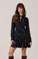 Lucien Collared V-Neck Mini Dress - Image 3