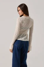 Miliana Contrast Bow Top - Image 2
