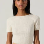 Nikola Ribbed Knit Sweater Top