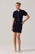 Perrine Scalloped Short Sleeve Set - Image 4