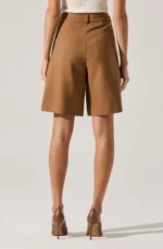 Quillie Pleated Tailored Bermuda Shorts - Image 2