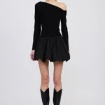 Romilla Mixed Media Mini Dress