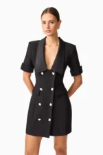 Ruby Short Sleeve Blazer Dress - Image 3